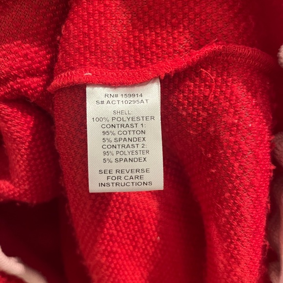 Amalli Talli Red Sweetheart Sherpa Size Small TALL FRIENDLY - Picture 5 of 7